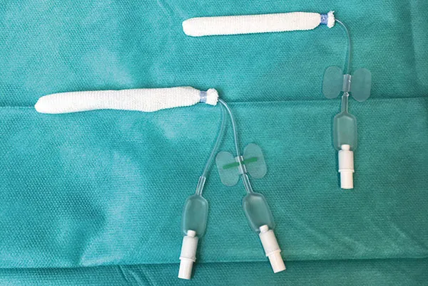 Inflatable nasal tampon