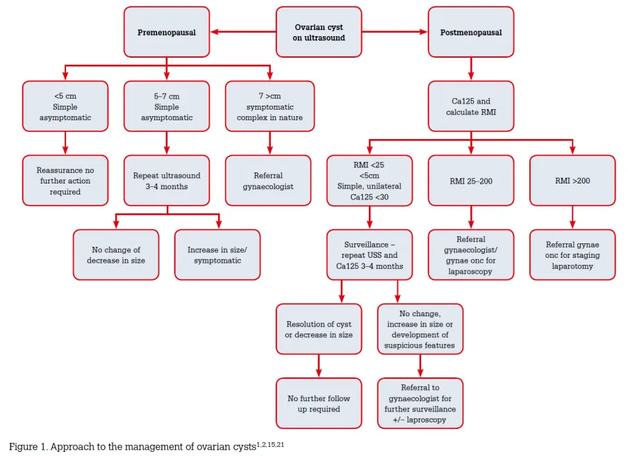 Approach to the management of an ovarian cyst
